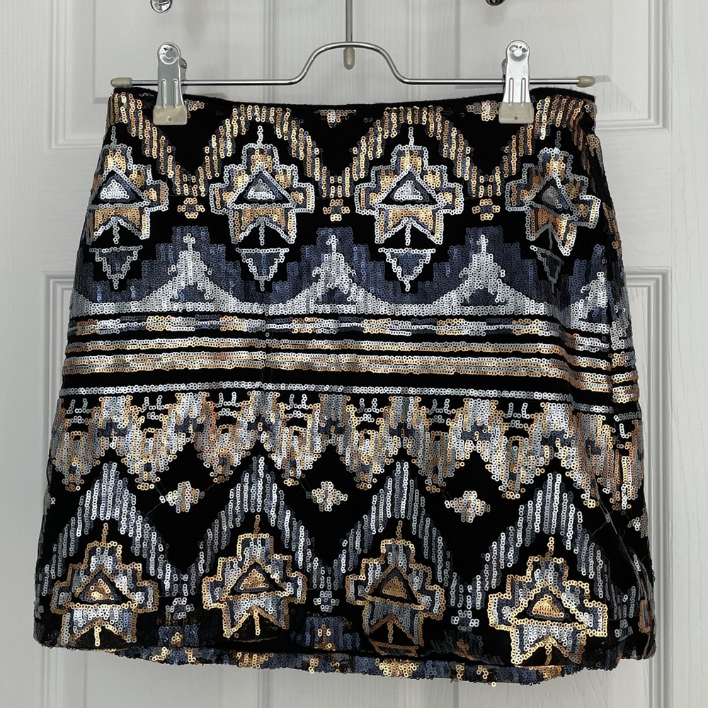 F21 Beaded Mini Skirt Size Small